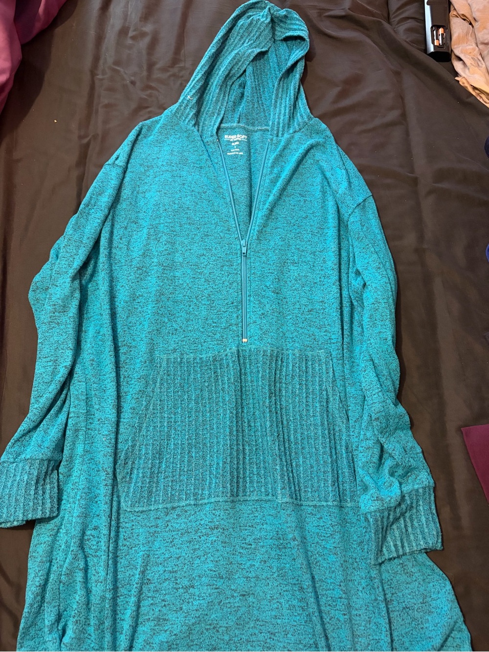 Torrid Cozy Teal Hooded Sleepwear